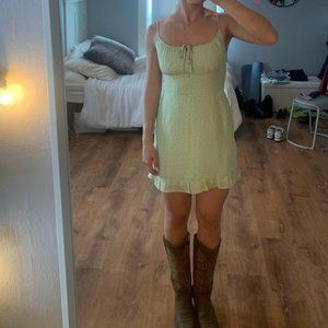 Abercrombie - Mint Green Polka Dot Mini Dress